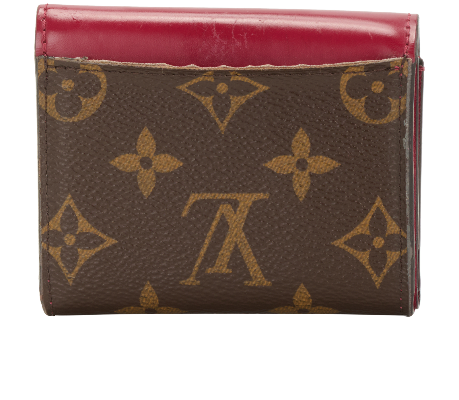 Louis Vuitton Zoe Wallet, &pound;190, Accessories, Brown/Red, Canvas, Back view
